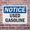 Signmission Used Gasoline OSHA Notice Sign, Plastic, 10in W x 7in L, 2PK OS-2PACK-NS-P-710-L-18830 - alternate 3